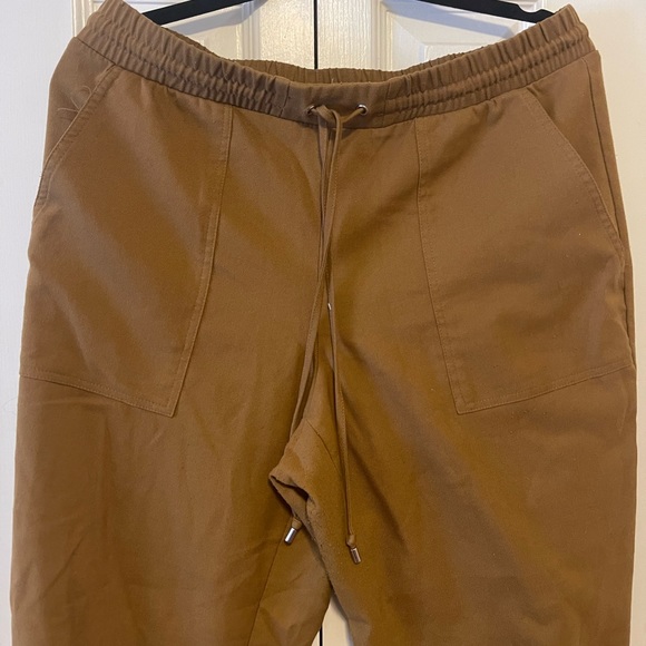 Nine West Brown Drawstring Pants, Size L - Picture 6 of 9